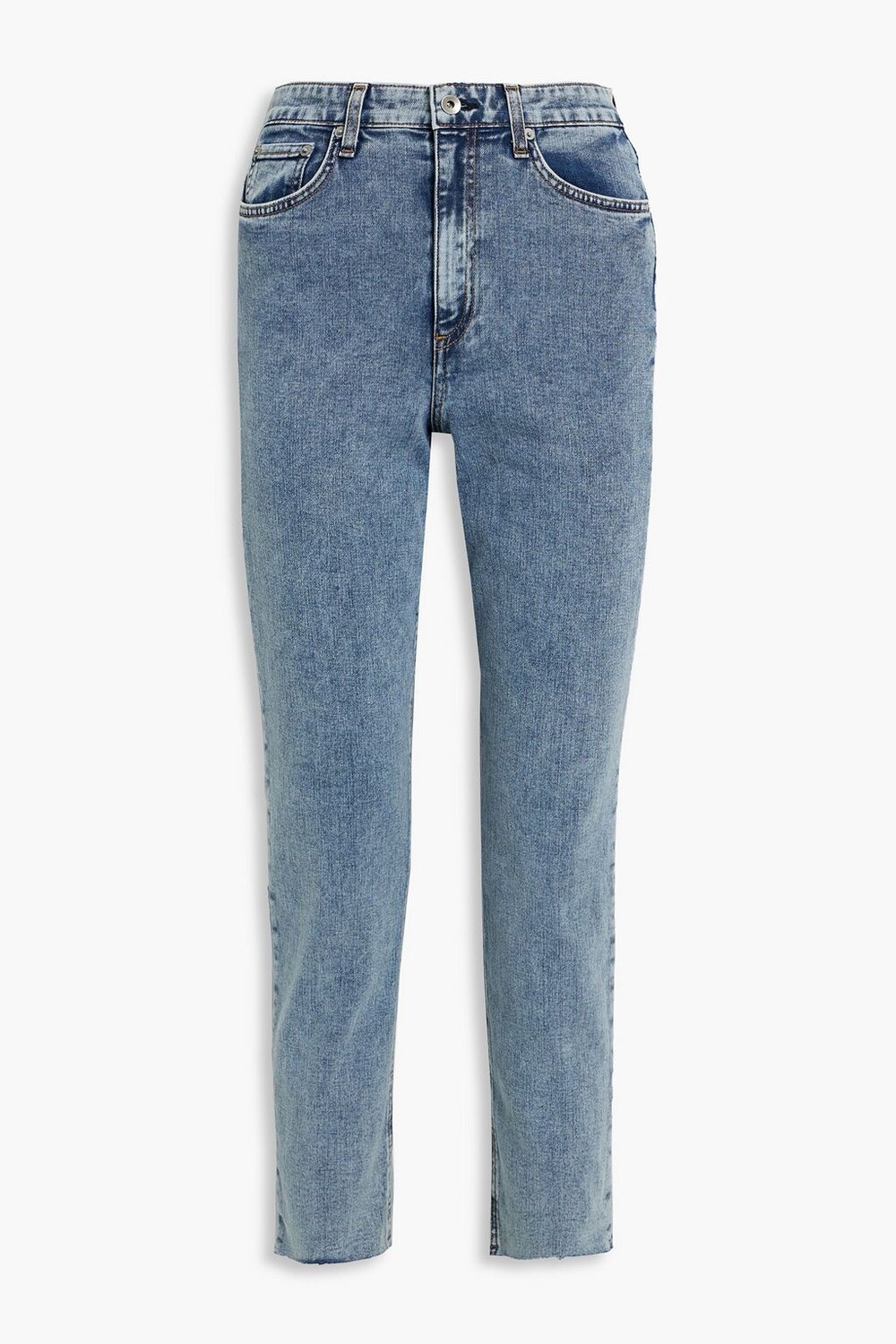 

Зауженные джинсы Nina с завышенной талией RAG & BONE, синий