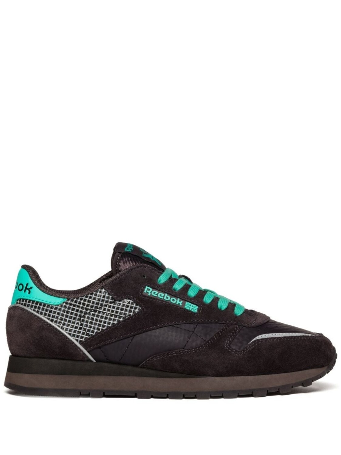 

Кроссовки Reebok Classic Leather, черный/бирюзовый