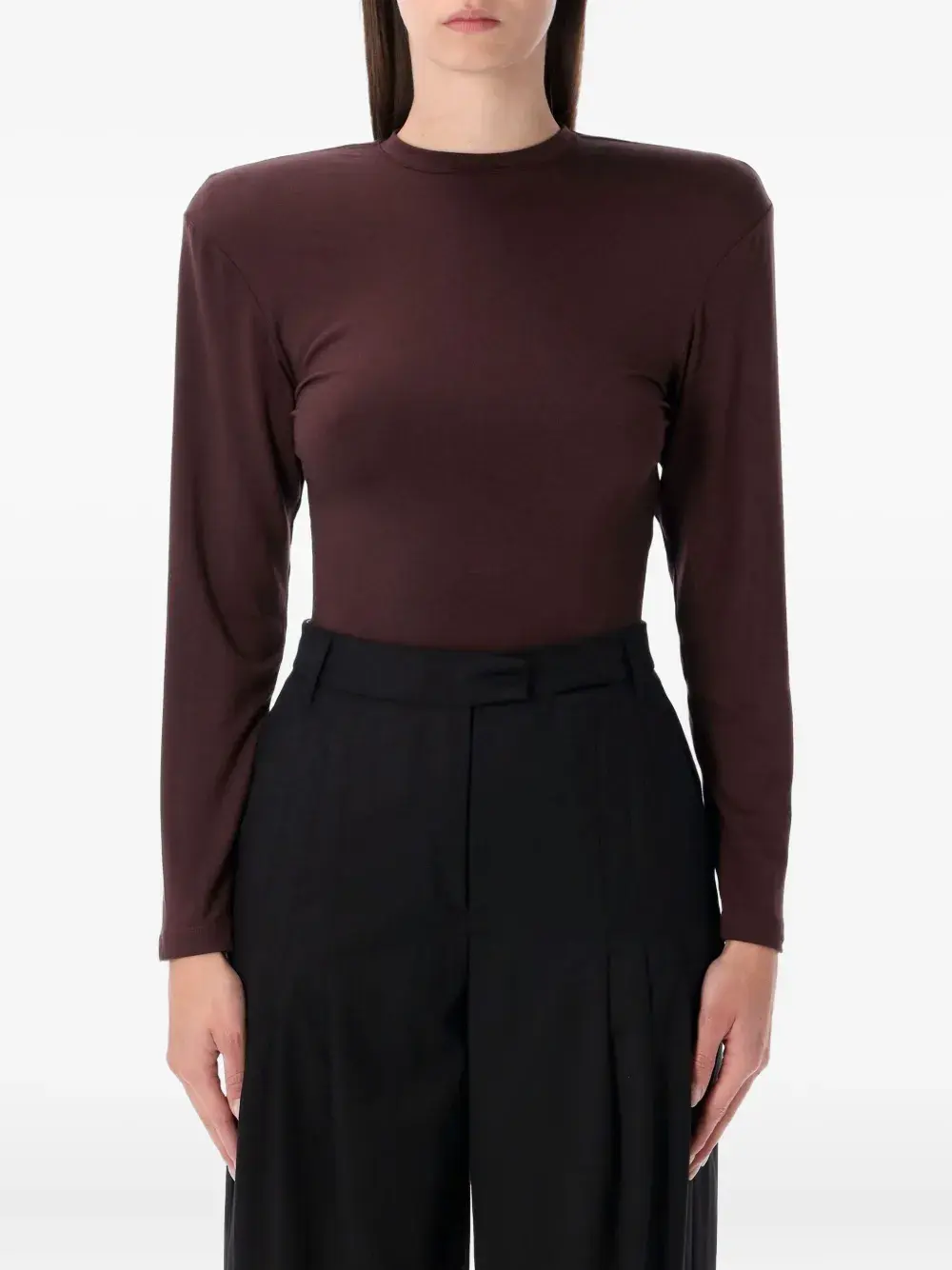 

Боди с длинными рукавами Magda Butrym, коричневый