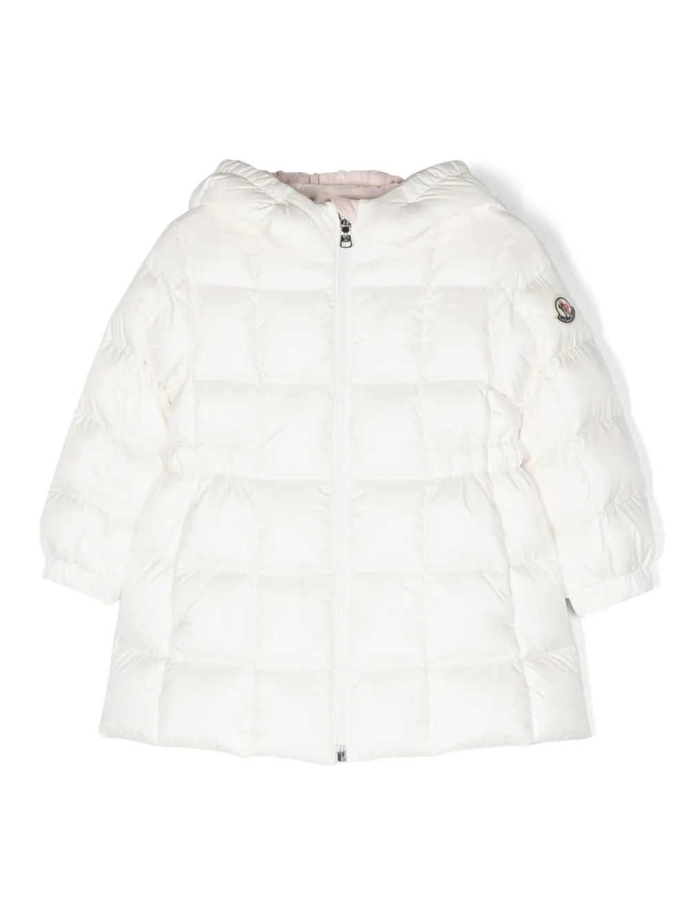 

Стеганая куртка Anya с капюшоном Moncler Enfant, белый