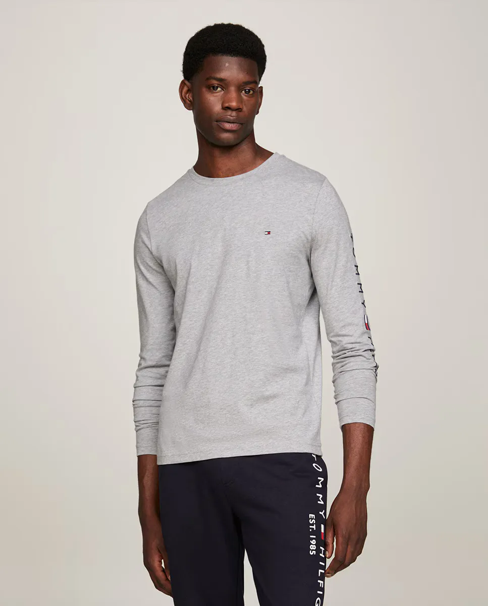 

Мужская футболка с длинным рукавом Tommy Hilfiger, серый