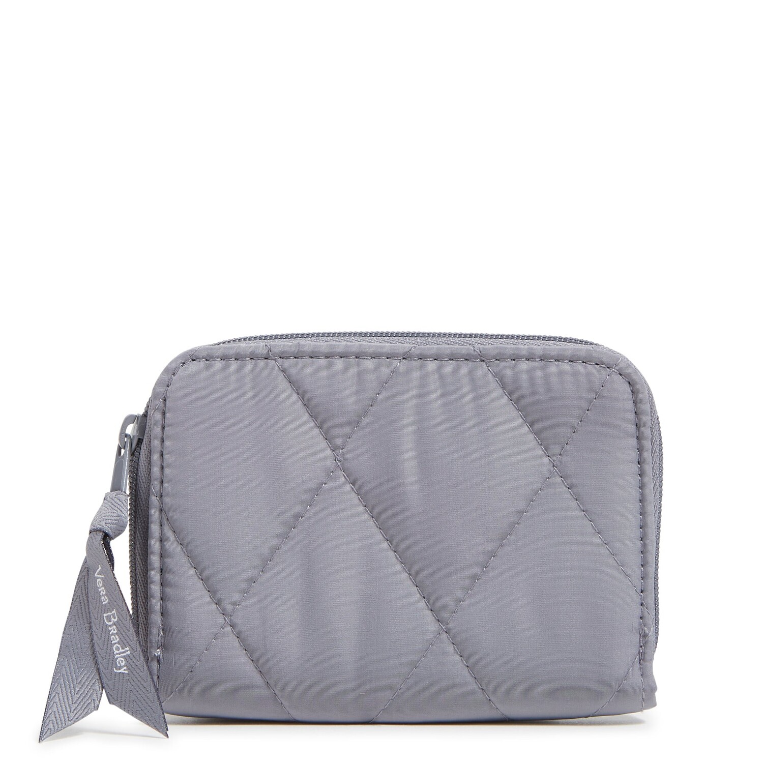 

Сверхлегкий маленький кошелек на молнии Outlet Vera Bradley, цвет Frost Gray