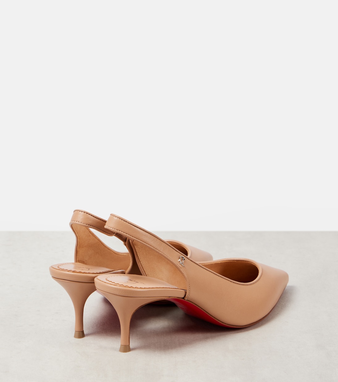 Спортивные туфли-лодочки Sporty Kate Sling 55 на ремешке Christian Louboutin, Blush — фото 3