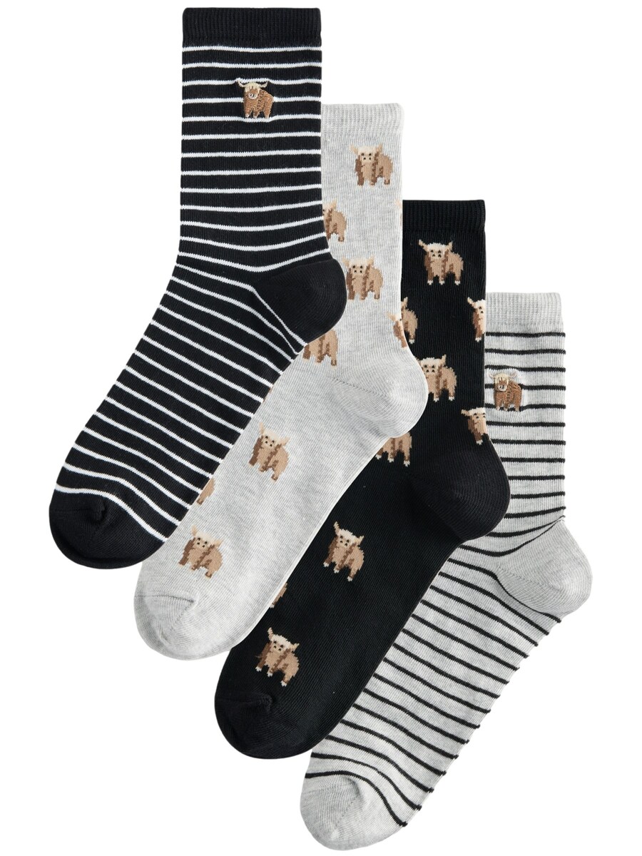 

Носки Next Hamish The Highland Cow, черный/белый