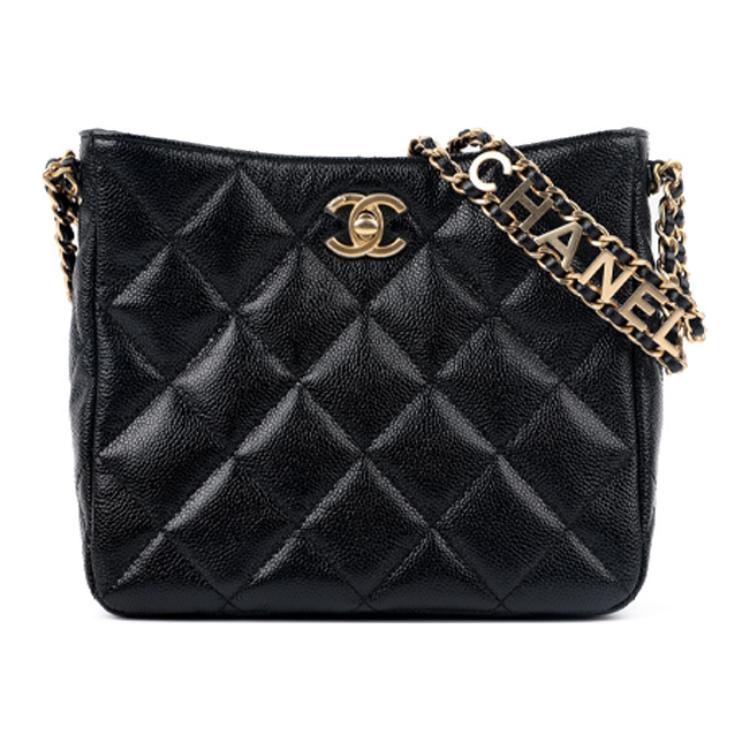 

CHANEL Текстурированная кожаная сумка через плечо