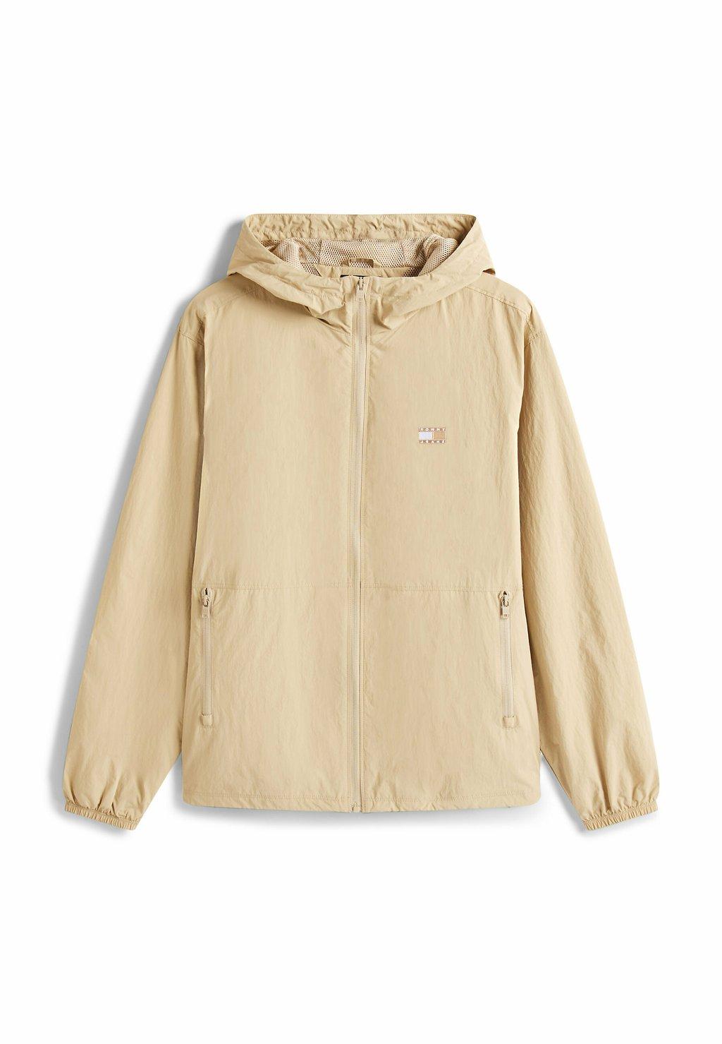 

Ветровка Tommy Jeans Water-Repellent Relaxed Chicago, бежевый