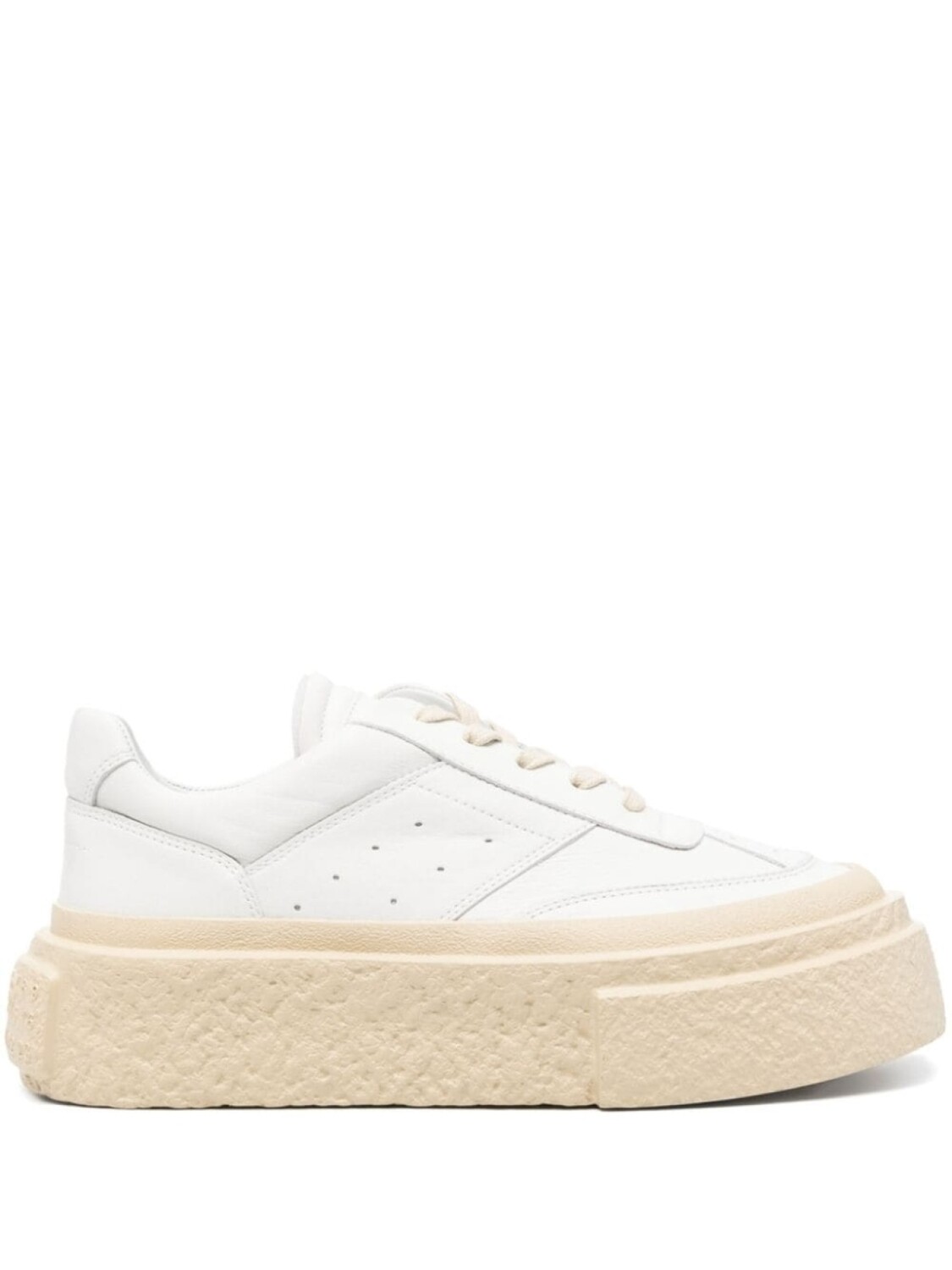 MM6 Maison Margiela кроссовки на контрастной платформе, белый
