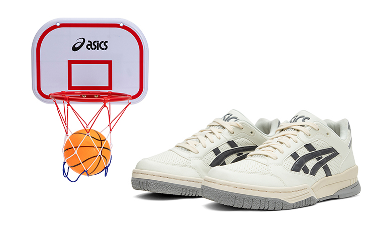 

Gel Spotlyte Low Top винтажные баскетбольные кроссовки унисекс каменный серый ASICS, Stone серый