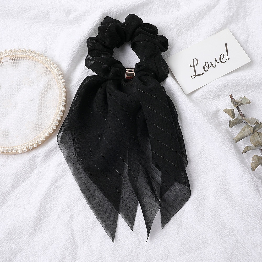 Резинка для волос vina scrunchie Soho, schwarz, количество 1 шт. — фото 2