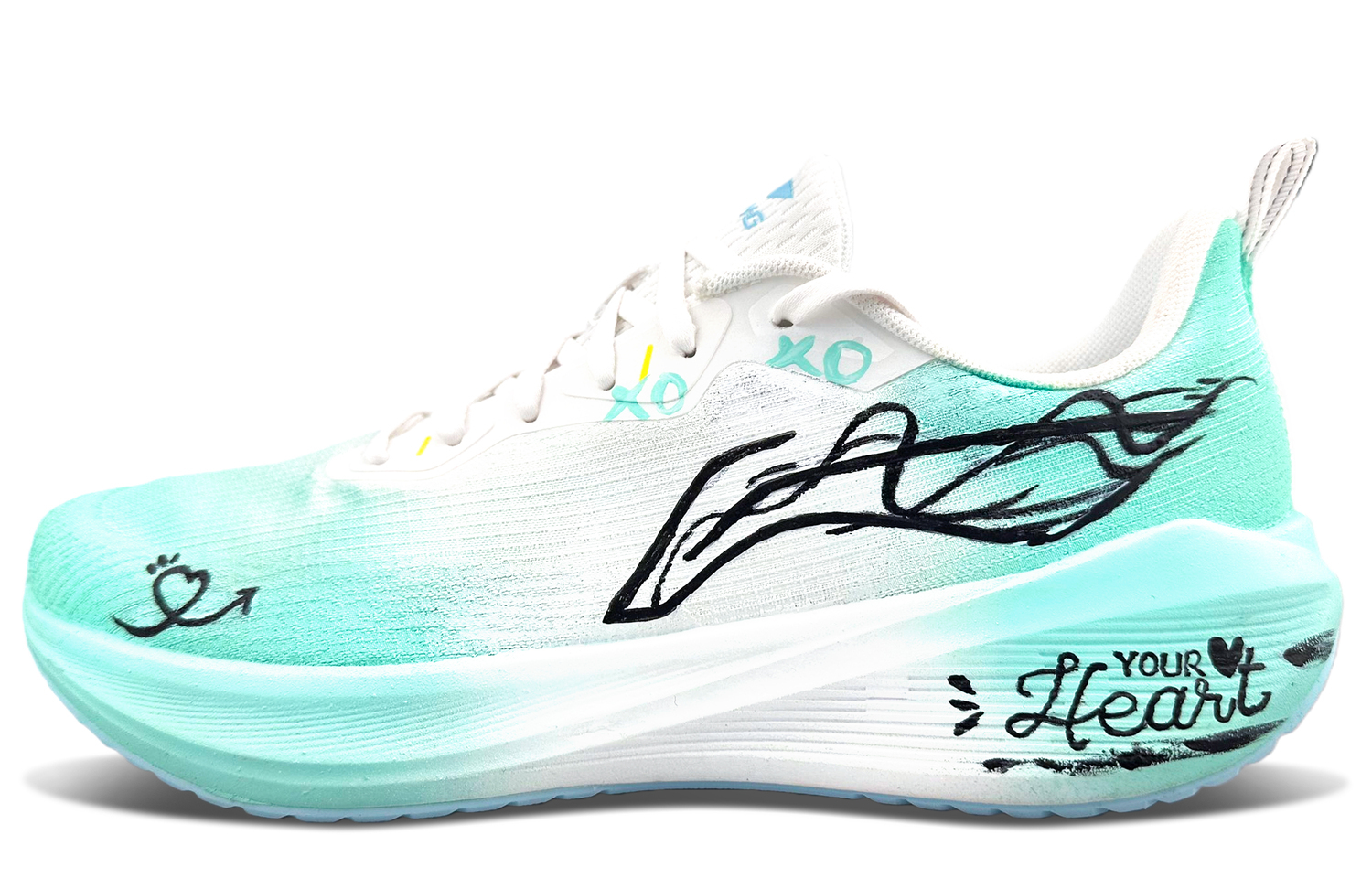 

Кроссовки Li-Ning Wuyue для бега и повседневной носки, мужские, с амортизацией, отскоком, износостойкие, дышащие, нескользящие, низкие, зеленый