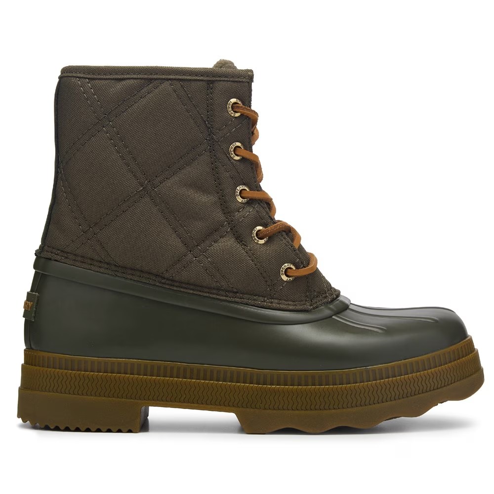 Водонепроницаемые утиные ботинки Saltwater 2.0 Sperry, зеленый — фото 3