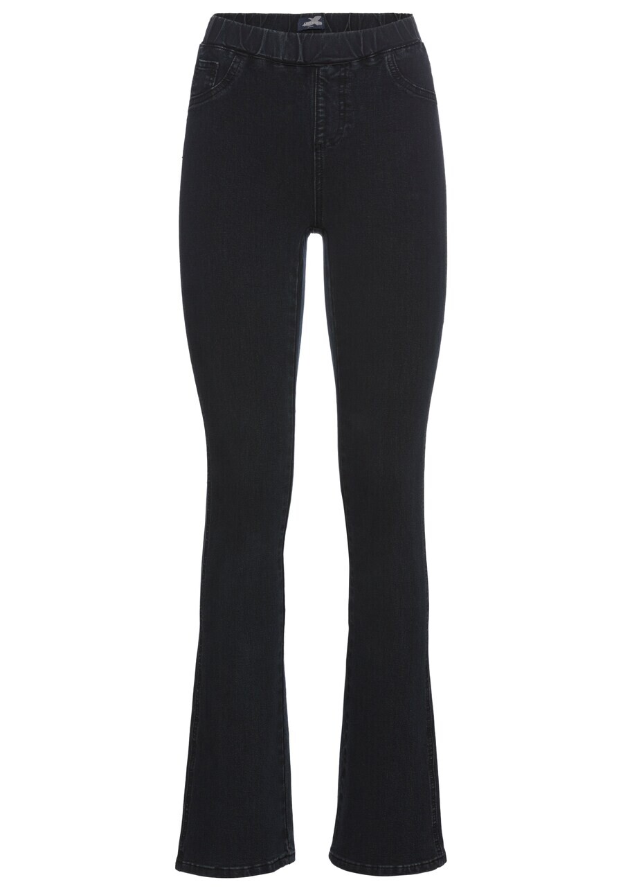 

Джеггинсы ARIZONA Boot cut Jeggings, цвет black/black denim