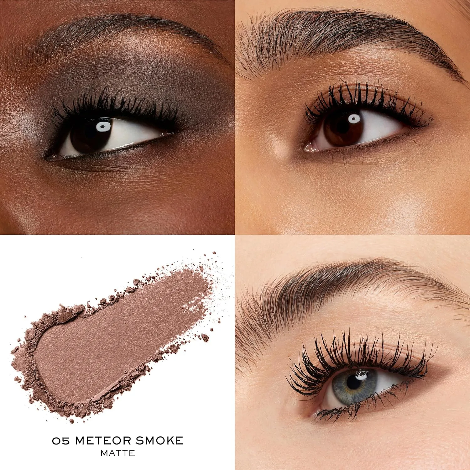 Тени для век Lancôme Idôle Goddess Dimension, мерцающий финиш - высокая пигментация, стойкость в складках века, стойкий макияж глаз, легко растушевывается, можно наслаивать цвет., 05 Meteor Smoke — фото 3