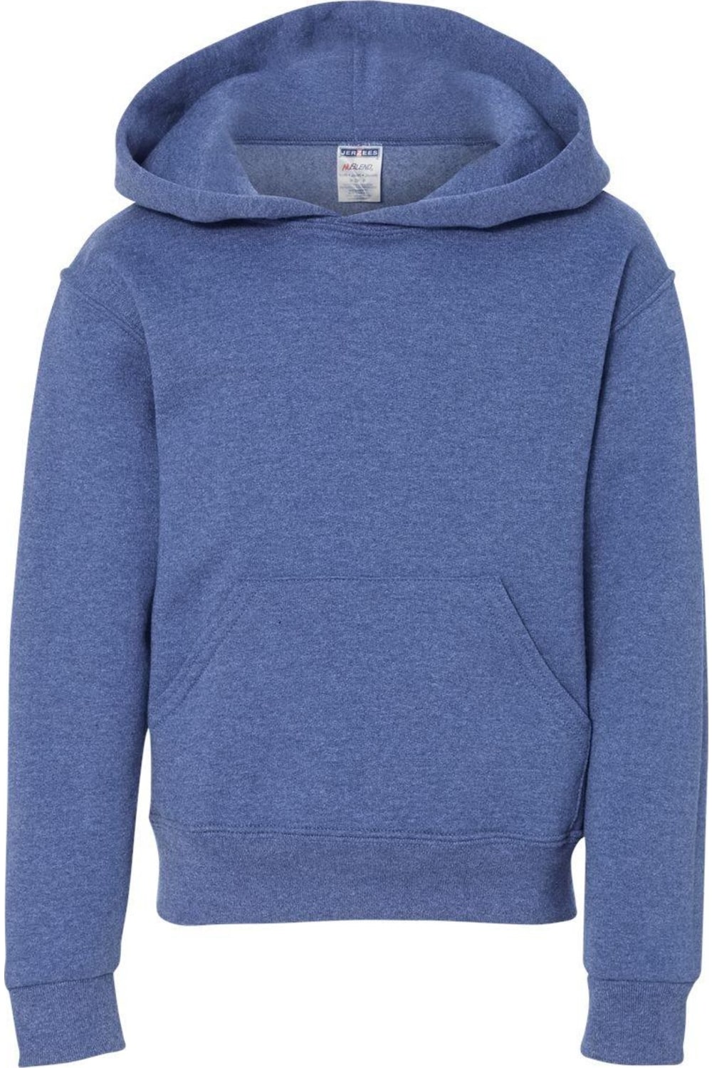 

Толстовка с капюшоном JERZEES NuBlend Youth, цвет vintage heather blue
