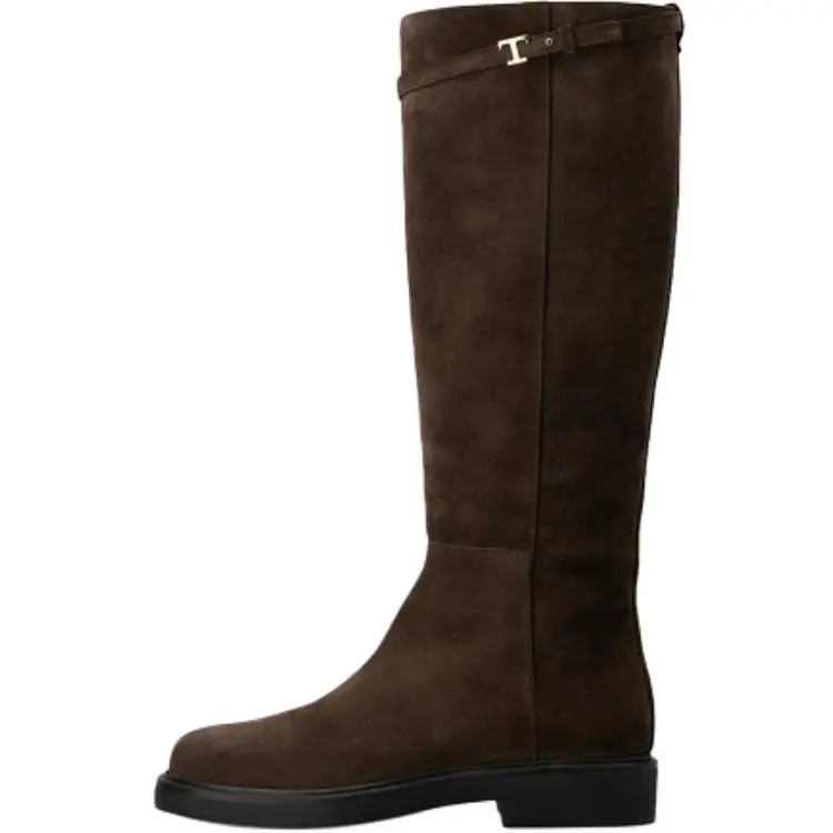 Бессмертные высокие ботинки до колена Women's Brown TOD'S, Original Shoe Box Included