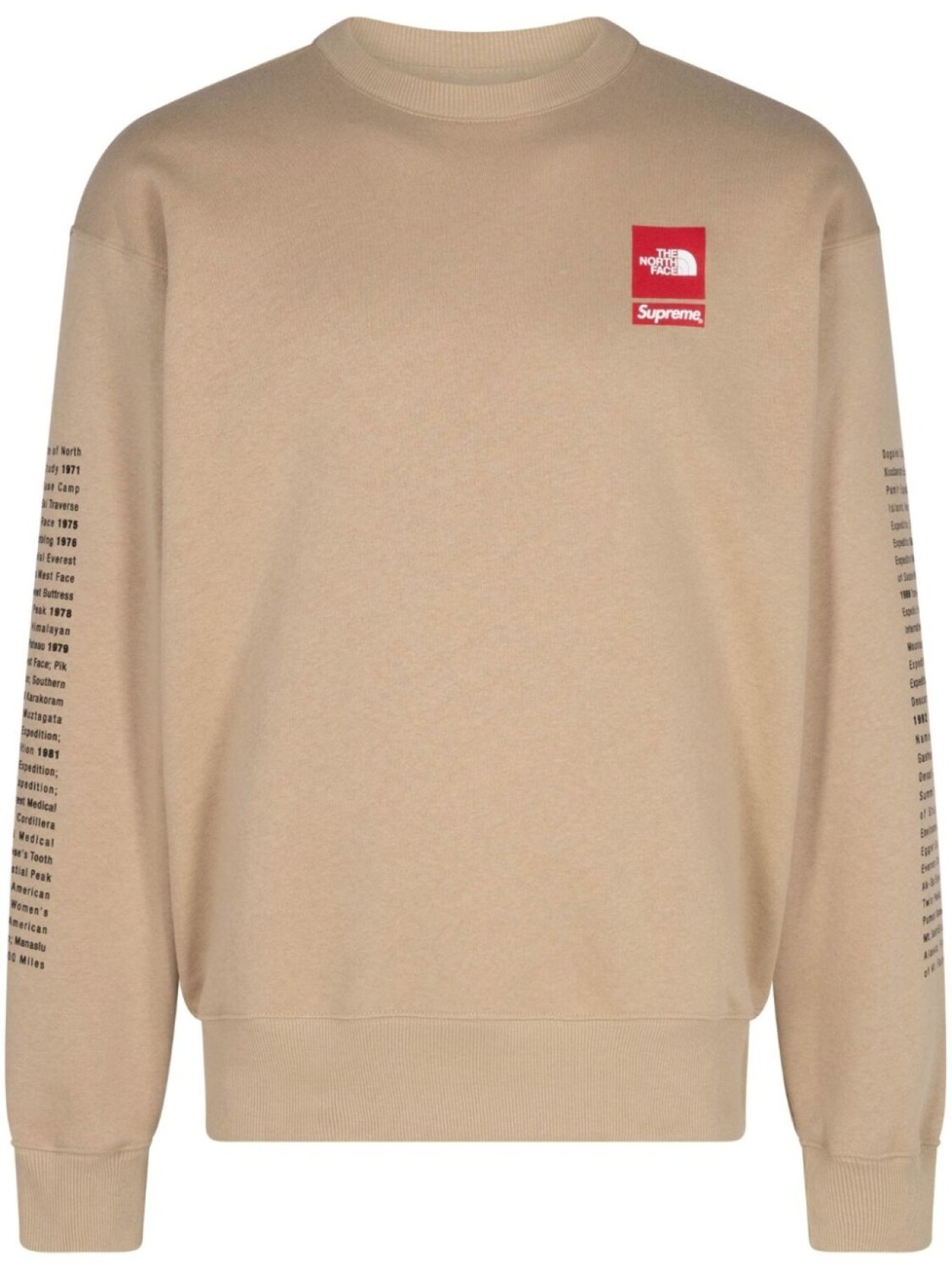 

Толстовка Khaki из коллаборации с The North Face Supreme, бежевый