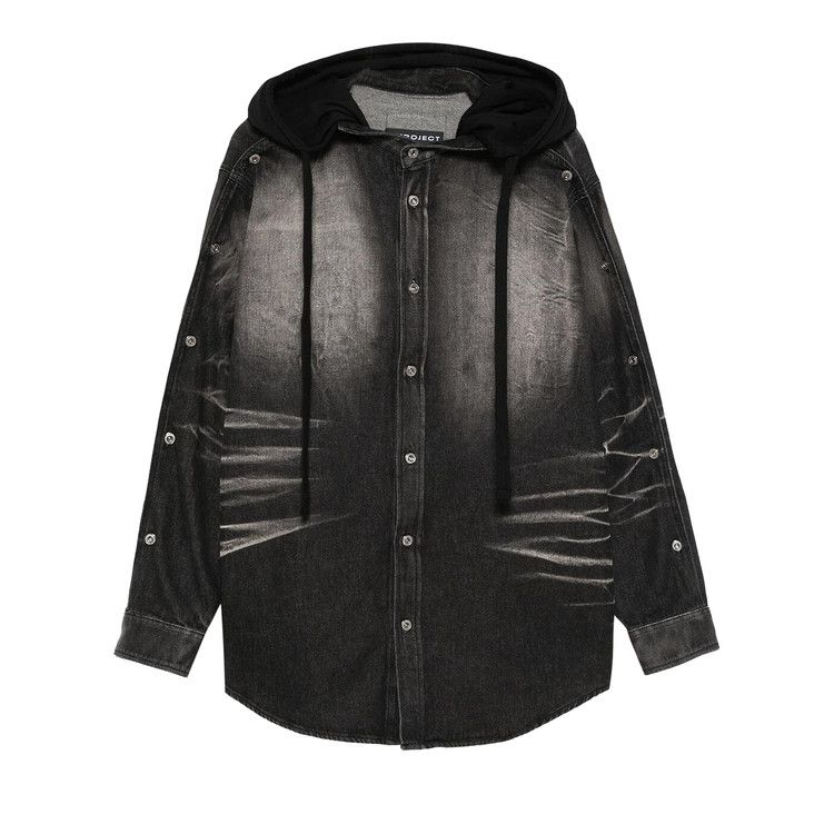 

Рубашка Y/Project Insert Hood Denim Shirt, Black