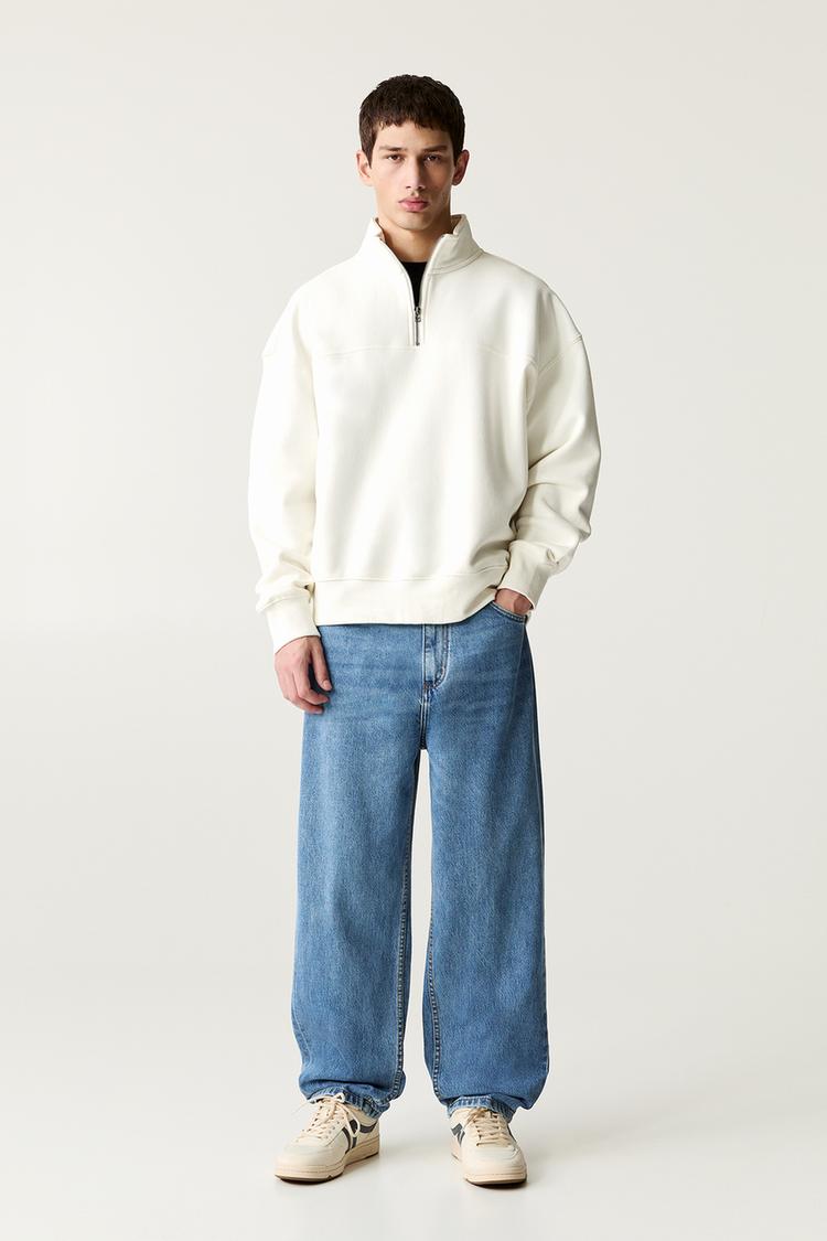 

Мешковатые джинсы Pull And Bear, синий