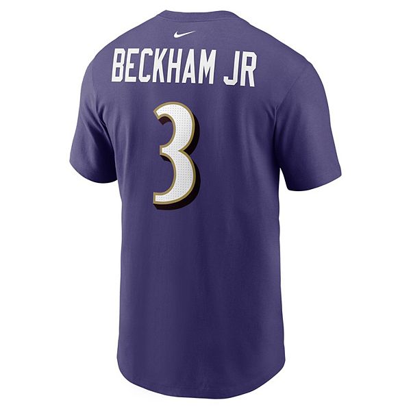 Футболка Baltimore Ravens с именем и номером Оделла Бекхэма-младшего, фиолетовая Nike — фото 4