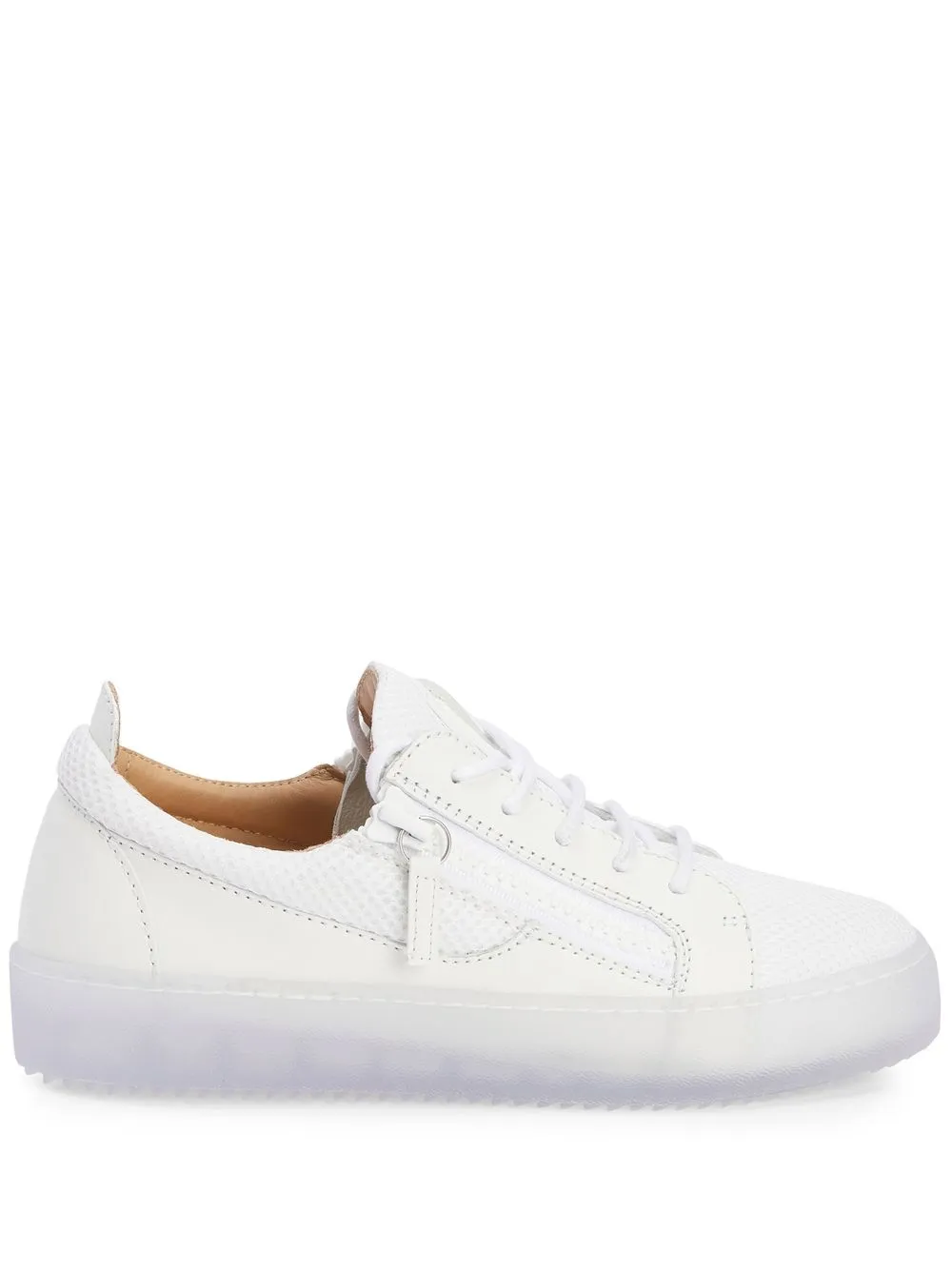 Кроссовки Gail на шнуровке Giuseppe Zanotti, белый