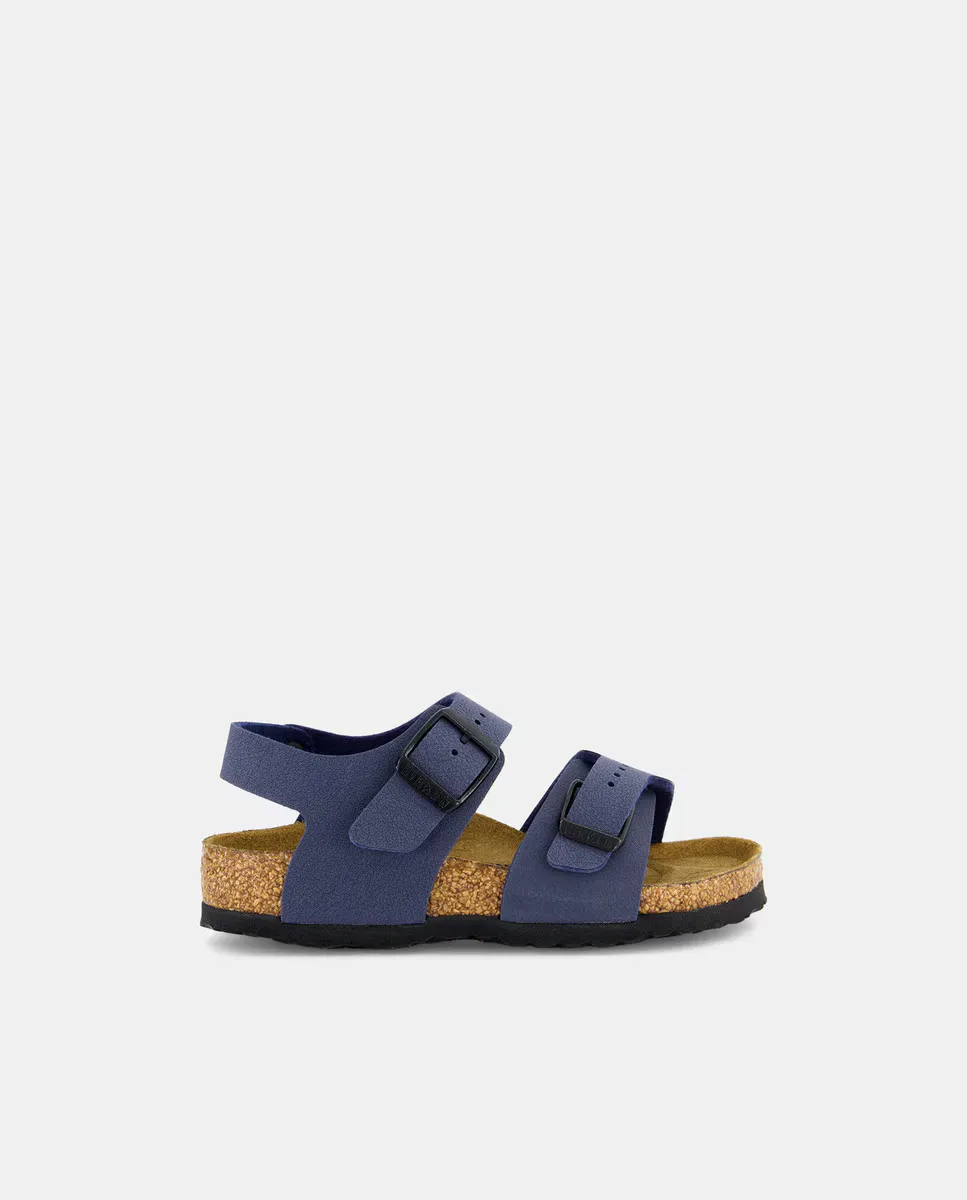 

Коричневые сандалии для мальчиков Birkenstock с двойной пряжкой, тёмно-синий