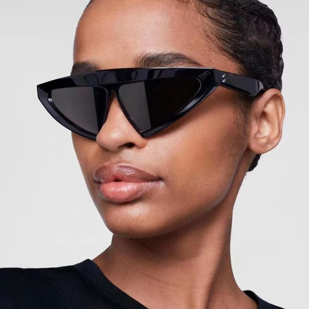 

Солнцезащитные очки для мужчин и женщин - защита UV400 - оправа "кошачий глаз" в маленькой оправе с цветными линзами для занятий спортом на открытом воздухе и вождения DSVIGF, Demi