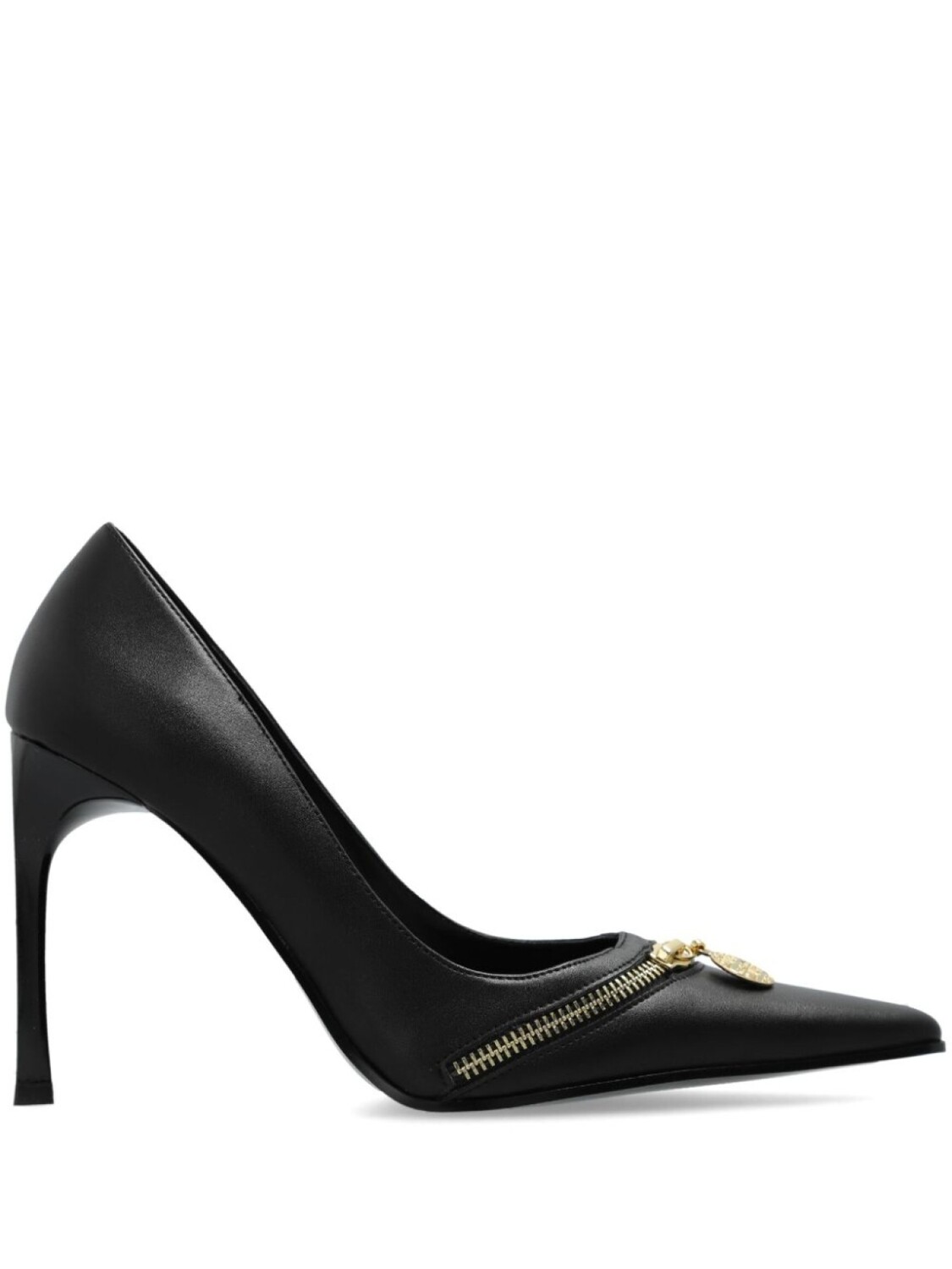 Versace Jeans Couture туфли-лодочки с застежкой-молнией 105 мм, черный