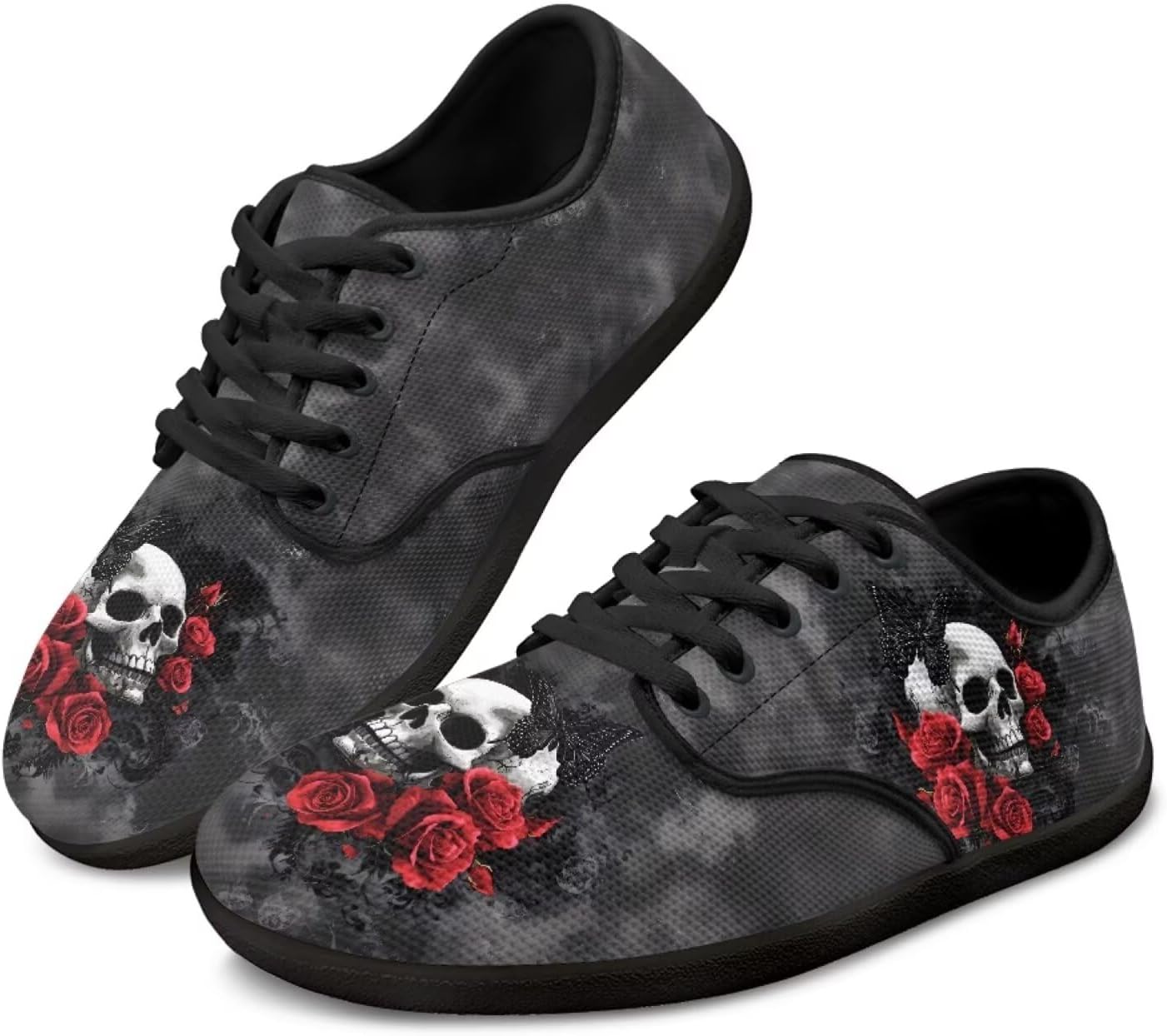 

Кроссовки Binienty для женщин и мужчин с широким носком, легкие, на шнуровке, красный