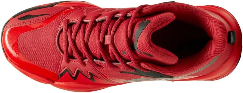 Мужские баскетбольные кроссовки PUMA Genetics, цвет бело-салатовый, размер 43 EU — фото 4