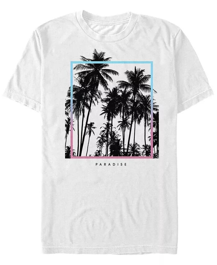 

Мужская футболка Paradise Palms с коротким рукавом и круглым вырезом Fifth Sun, белый