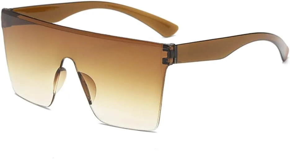 

LVTFCO Модные популярные ультралегкие тонкие солнцезащитные очки с большой оправой, защитой от УФ-излучения, для уличной фотосъемки и вождения, Gradient Brown