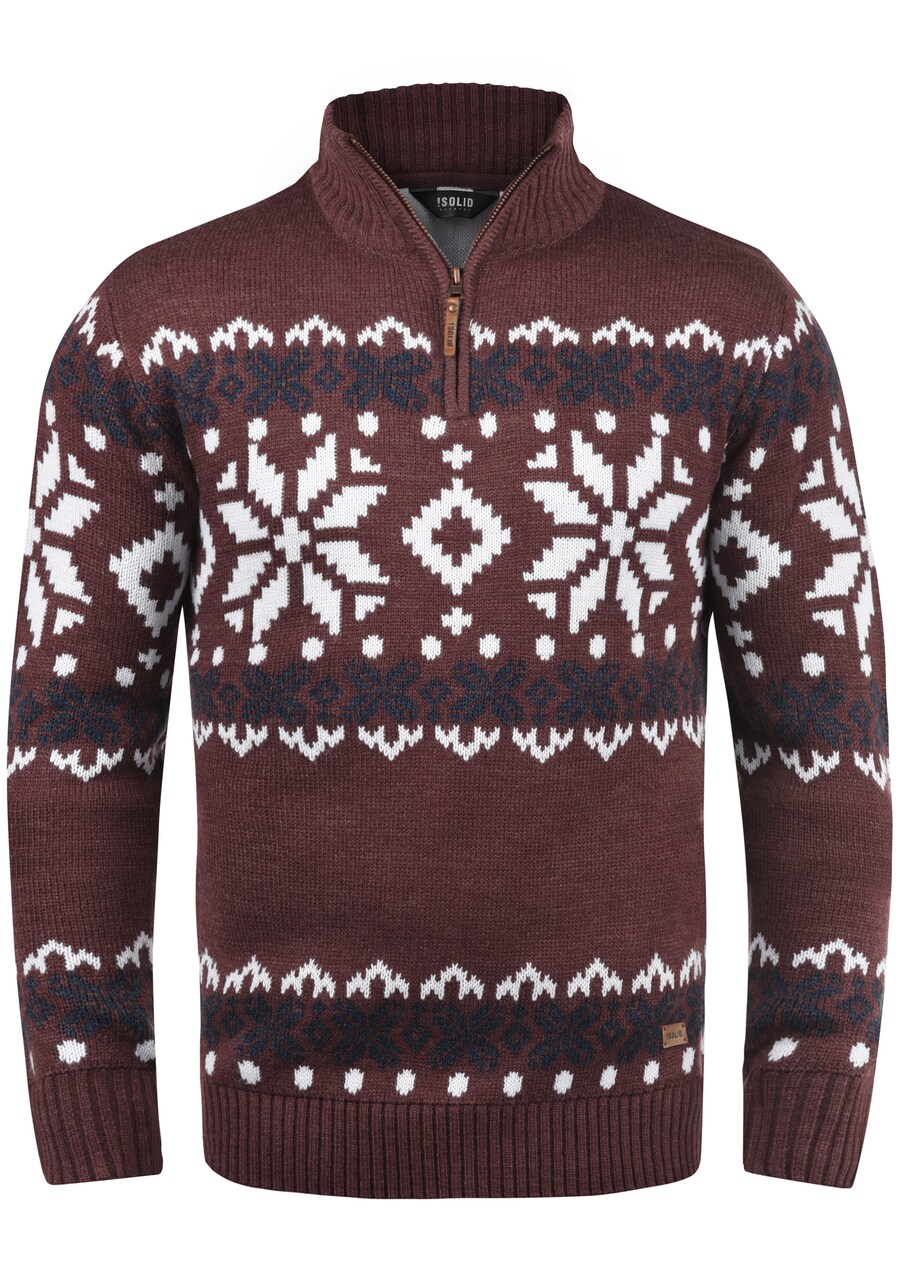 

Свитер !Solid Sweater Norwin, цвет Wine red