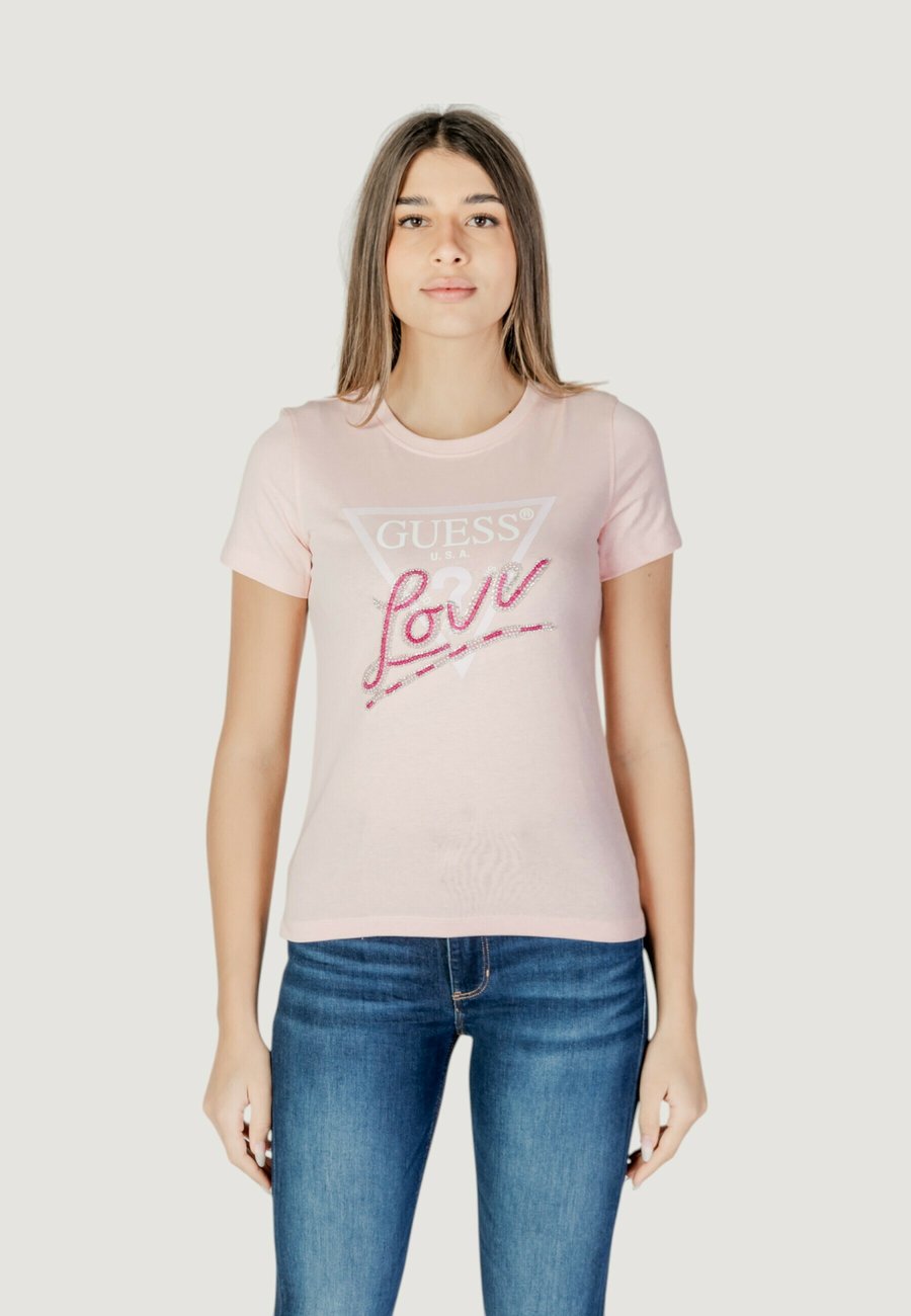 

Футболка Guess Print T-shirt, Pink/Light Pink, Розовый, Футболка Guess Print T-shirt, Pink/Light Pink