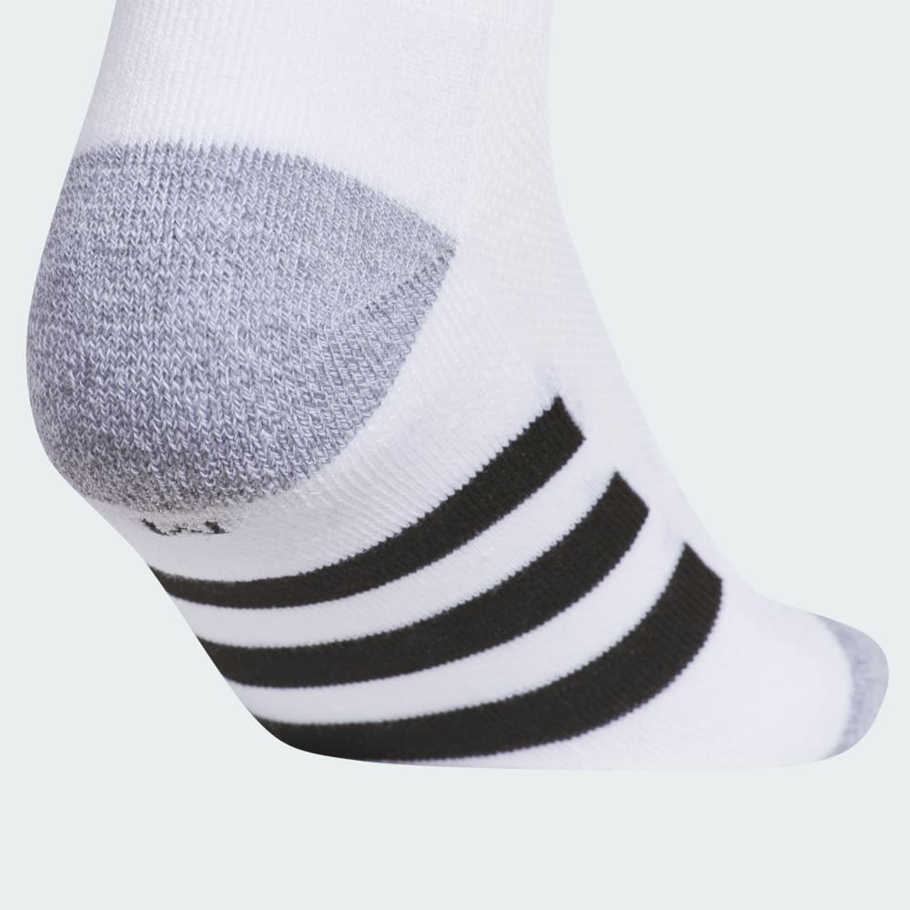 Носки Adidas Athletic Cushioned 6-Pack Quarter Socks Kids, цвет White/Grey/Black — фото 4