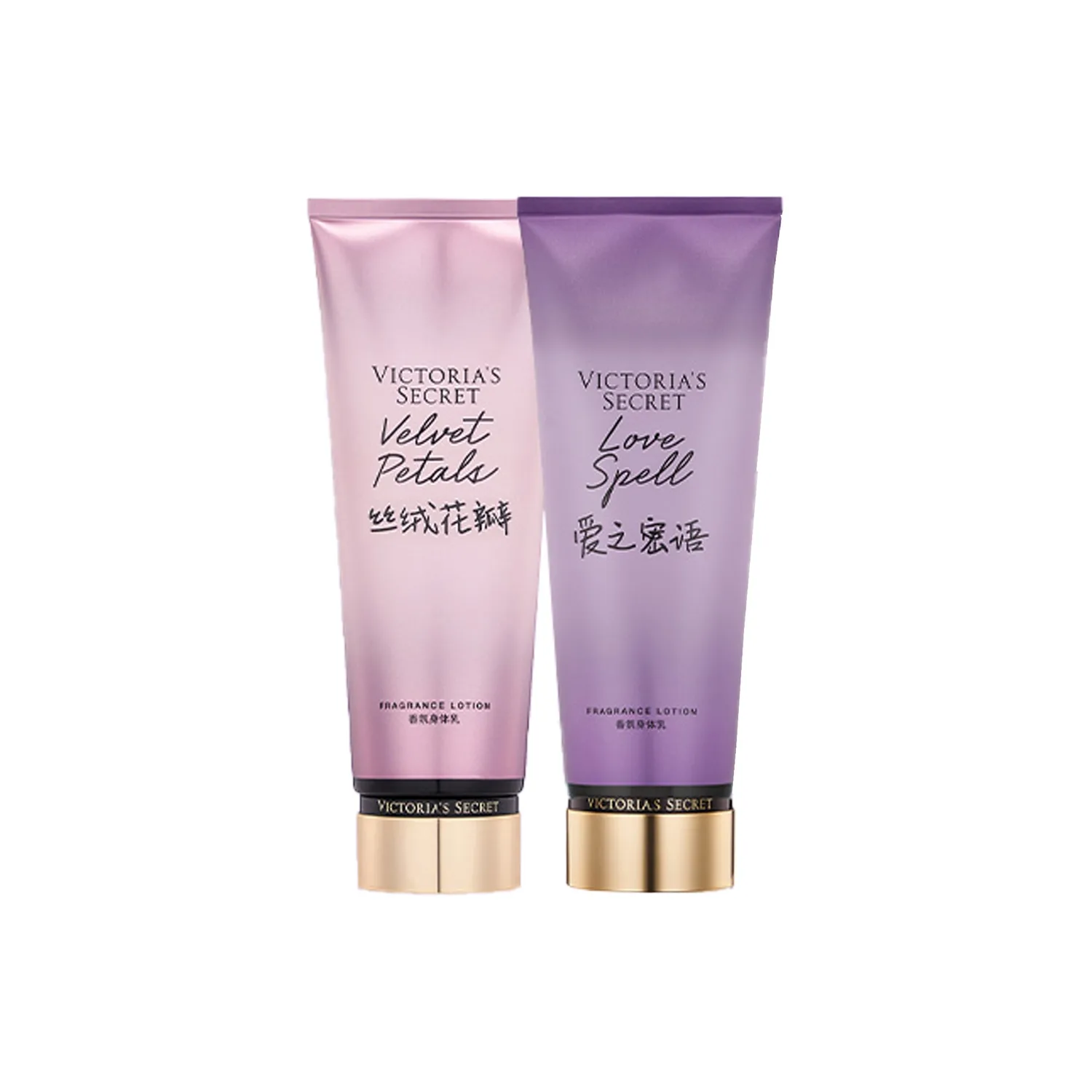 Victoria's Secret Лосьон для тела Love Whisper+Velvet Petal успокаивающий зуд, увлажняющий, ароматный 236мл+236мл, Velvet Petal Body Lotion 236ml+Love Whisper Body Lotion 236ml
