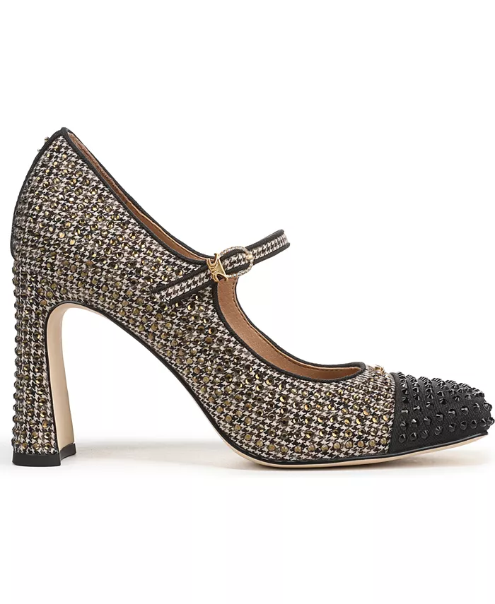 Женские туфли Mary-Jane Elora Glitz на лезвийном каблуке Circus Ny By Sam Edelman, коричневый — фото 2