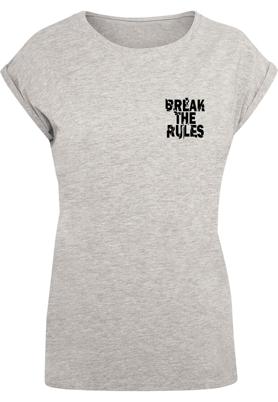 

Футболка Merchcode BREAK THE RULES 2, пятнистый серый