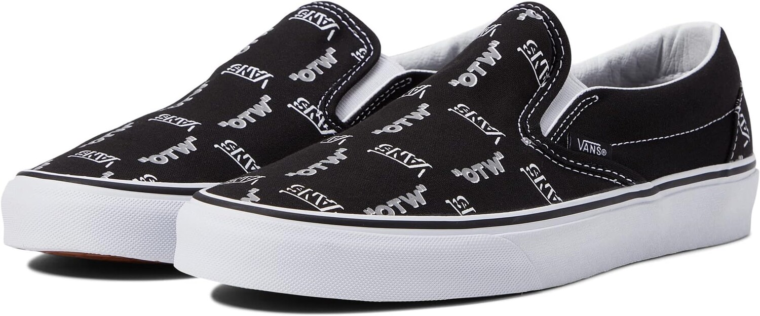 

Кроссовки Vans Classic Slip-On, цвет (Shadow Vans) Black/True White