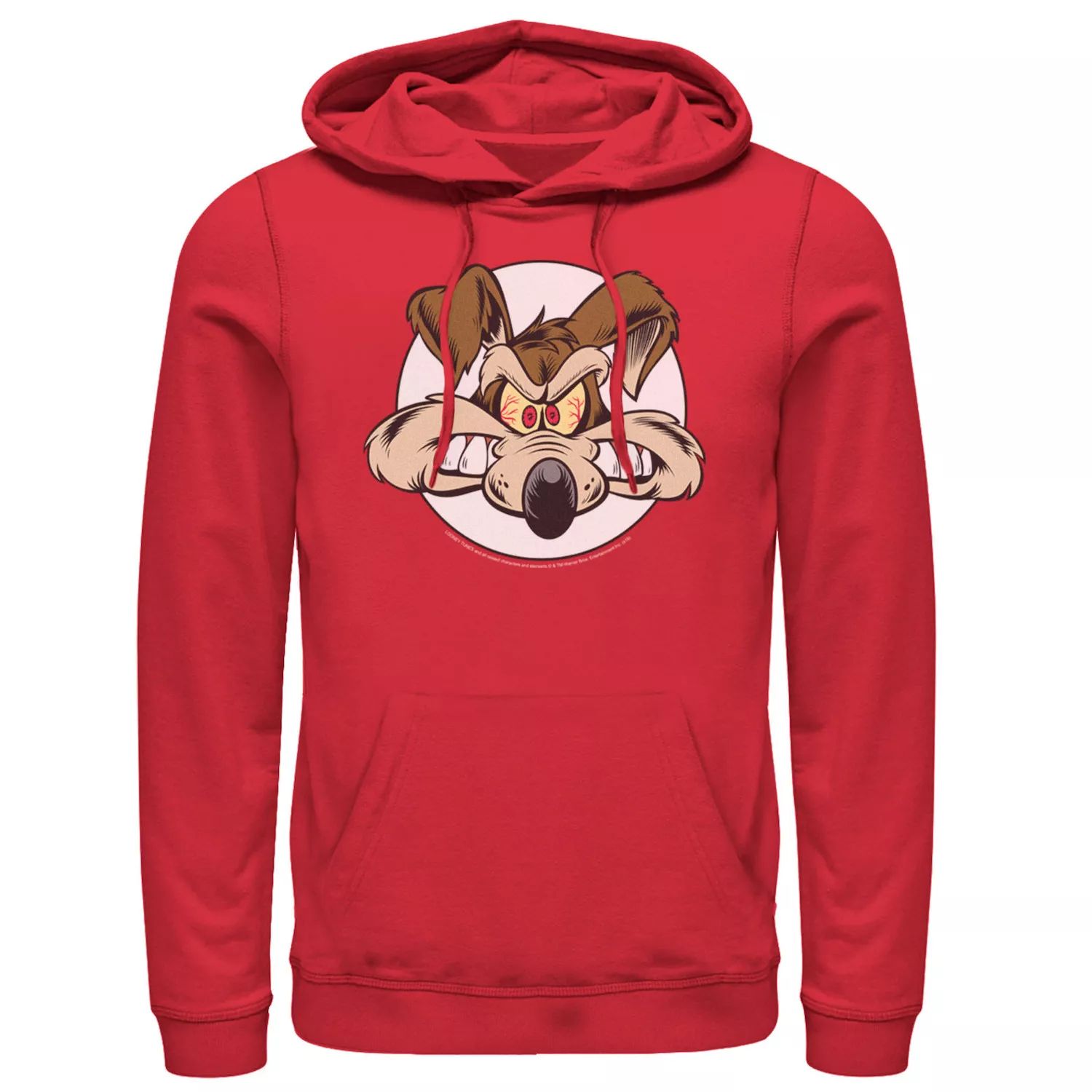 

Мужская толстовка с капюшоном Looney Tunes Wile E. Coyote Angry Big Face Licensed Character