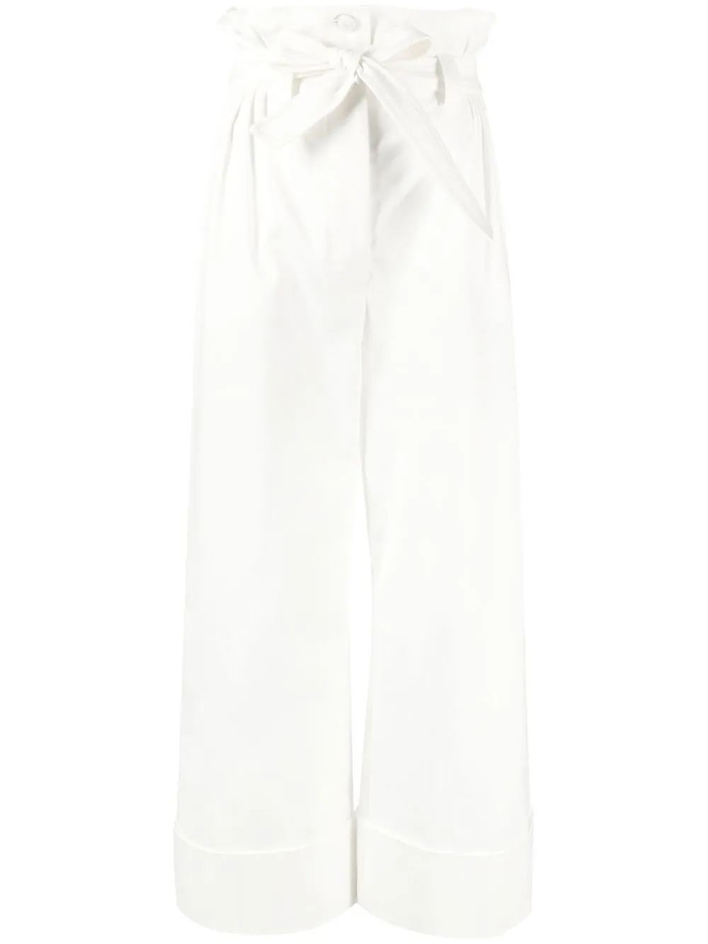 

Брюки с присборенной талией MAX MARA, белый
