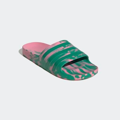 Сандалии adidas Adilette Aqua для взрослых, унисекс, Bliss Pink/Court Green/Court Green — фото 2