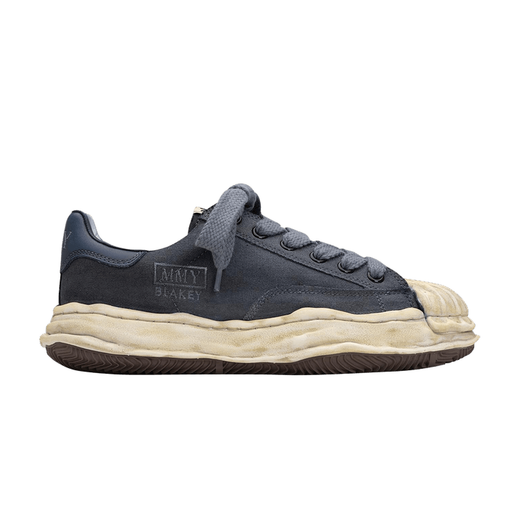 

Кроссовки Maison Mihara Yasuhiro Blakey OG Sole Overdyed Canvas Low - 'Black White', черный
