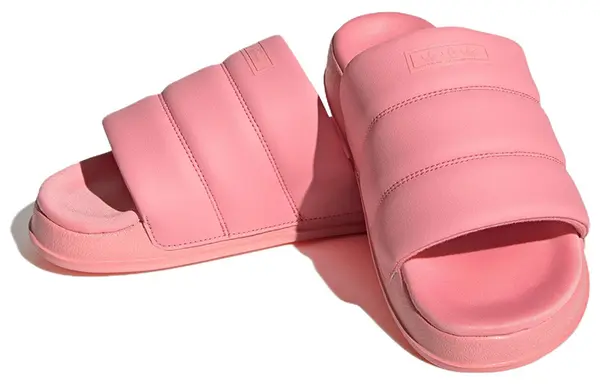 Тапочки adilette essential slides 'super pop' Adidas, мультиколор — фото 4