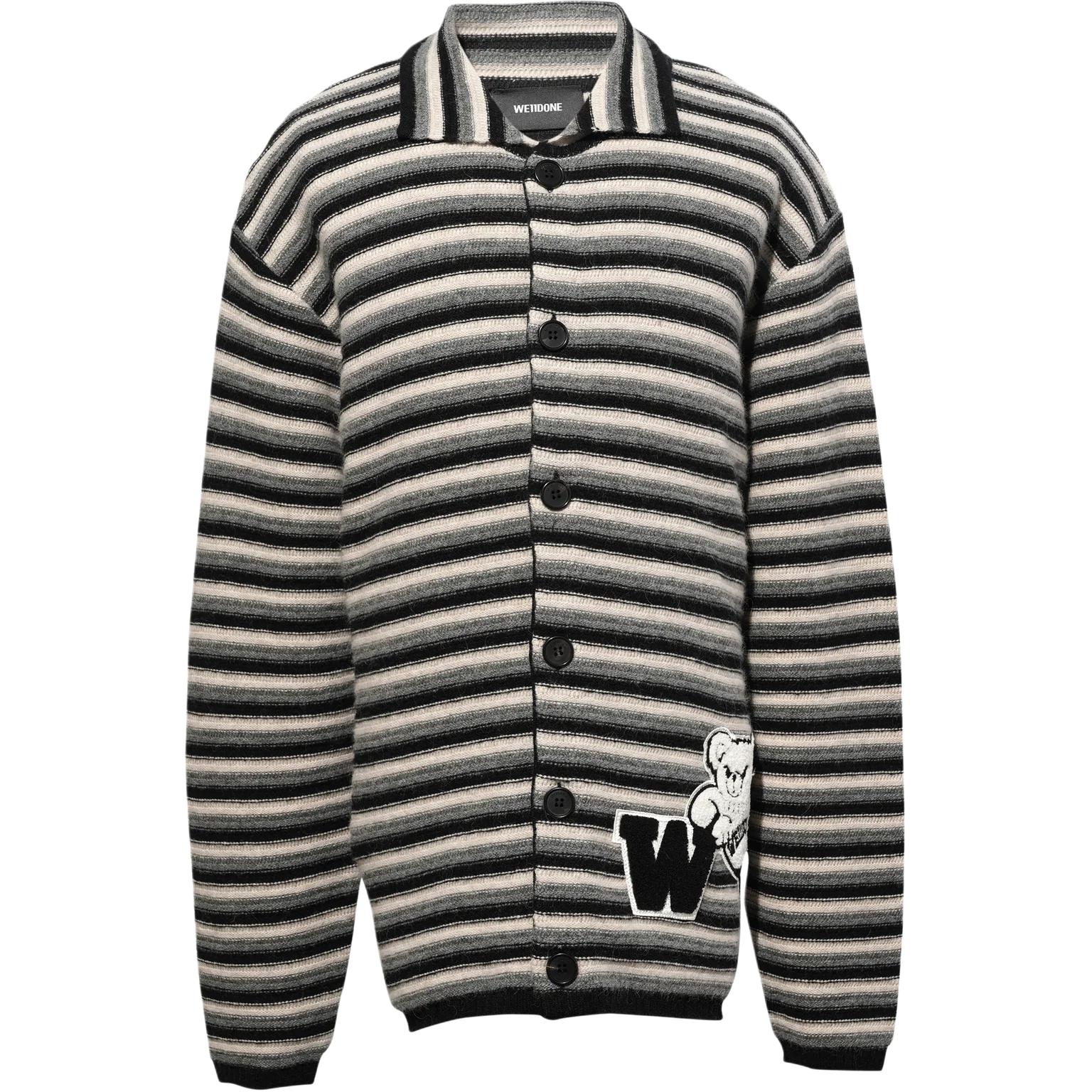 

Кардиган с аппликацией в полоску Teddy WE11DONE, черный