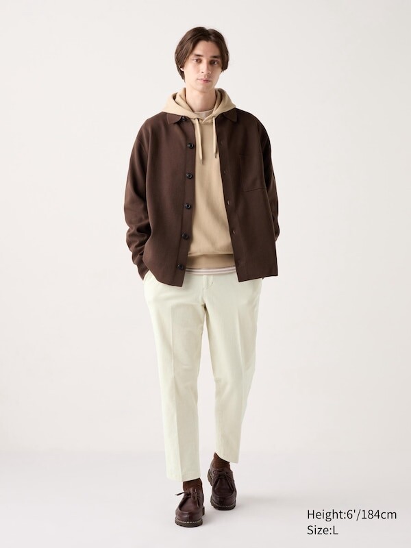 

Элегантные брюки до щиколоток вельвет Uniqlo, белый