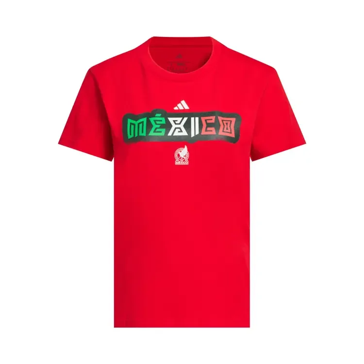 Футболка Adidas FIFA World Cup 26 Mexico Home Graphic Tee 'Better Scarlet', красный