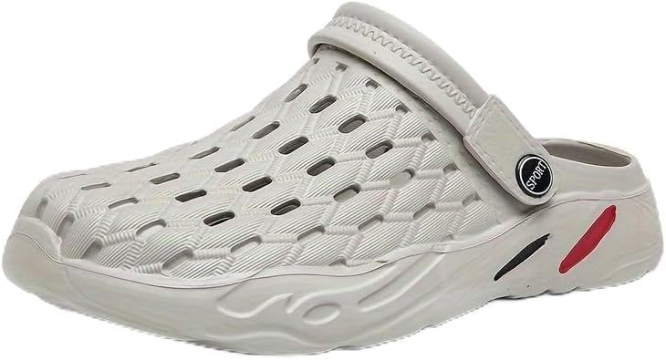 

Мужские удобные легкие сабо с вырезами, весна и лето Hhhchpm, серый