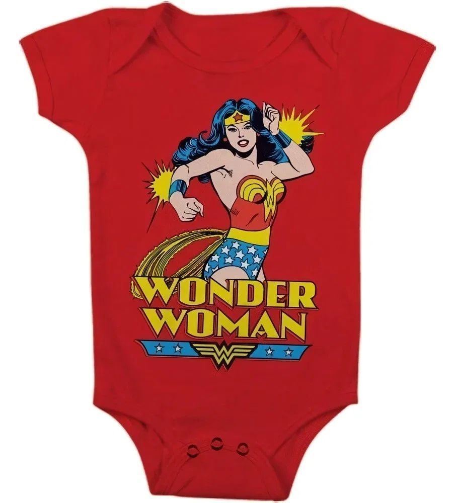 Боди с логотипом Wonder Woman, красный