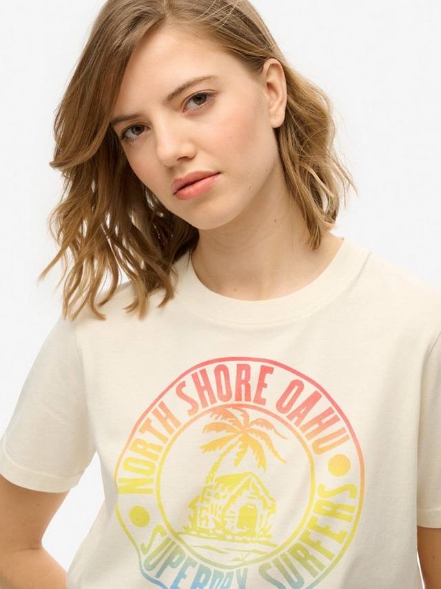 Расслабленная футболка Lo-Fi Outdoor Superdry, Cream — фото 4