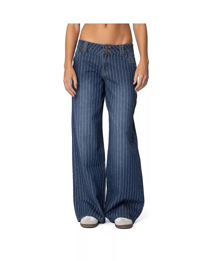 

Женские джинсы Cory Striped Low Rise Edikted, синий